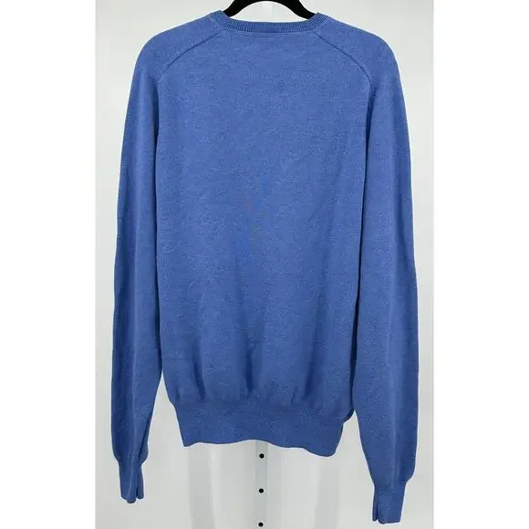Peter Millar Hartford Blue Wool Blend Crewneck Sweater‎ XL